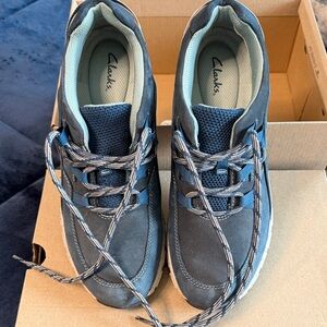 Clarks Navy and Light Blue Casual Shoes